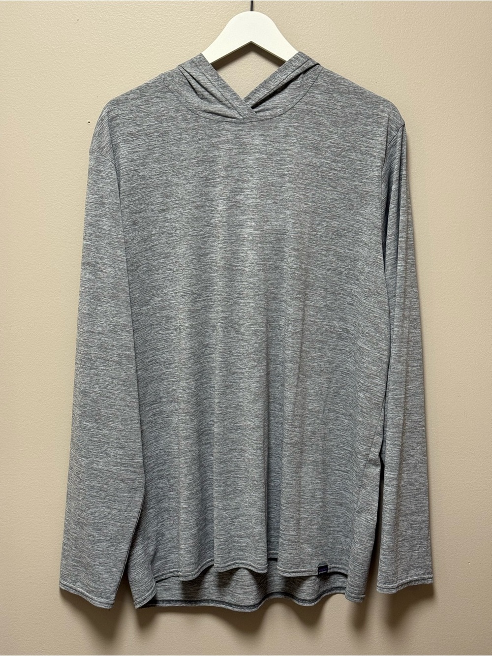 Patagonia—Men's Hooded Long-Sleeve Shirt XXL—Heathered Gray